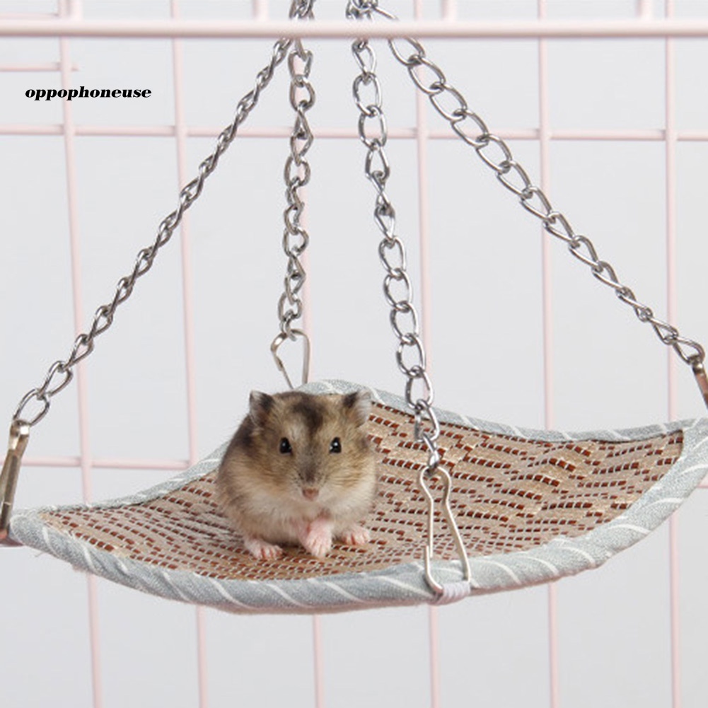 Giường Ngủ Cho Hamster 4 Mùa Kèm Dây Xích