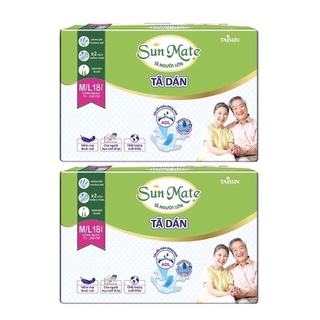 (Hoả tốc) Combo 2 Tã Dán Người Lớn Sunmate M/L18