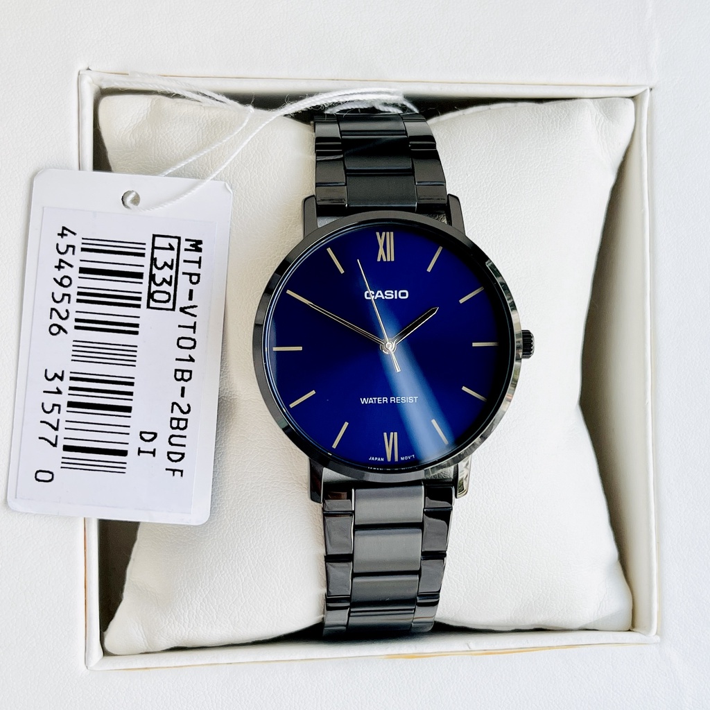 Đồng hồ nam dây thép Casio MTP VT01B