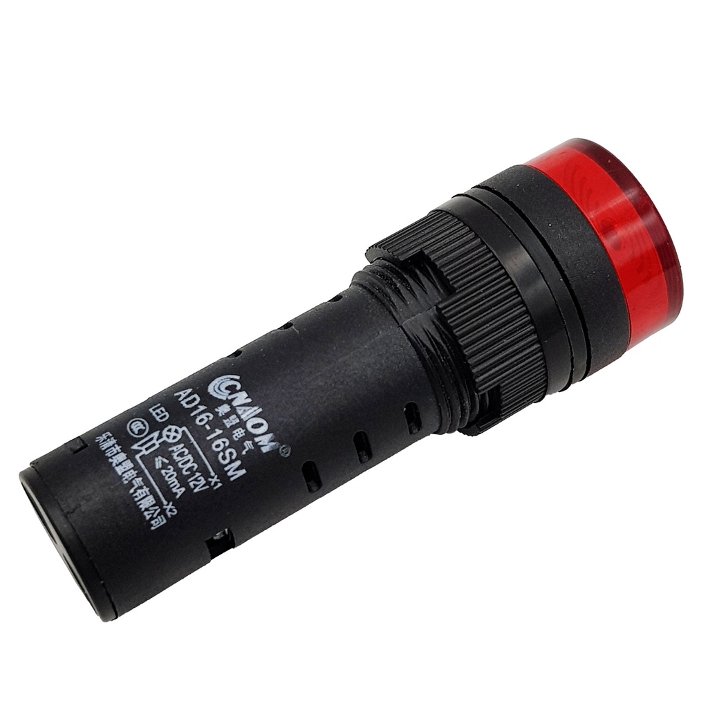 Đèn báo có còi AD16-16SM màu vàng, xanh lá, đỏ 12V - 24V - 220V