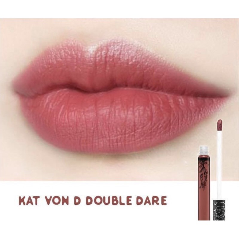 [Mã SKAMLTSM9 giảm 10% đơn 99K] [SẴN] Son kem Kat Von D màu Double Dare, Lolita I, Lolita II