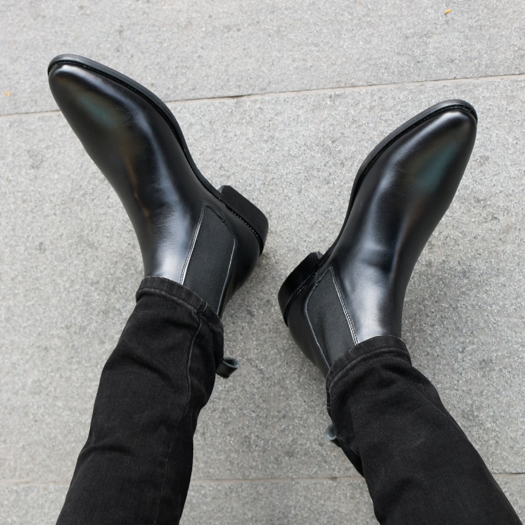 Chealsea Boots nam thời trang phong cách thanh lịch trẻ trung chất liệu da bò cao cấp đế cao su SN14 | BigBuy360 - bigbuy360.vn