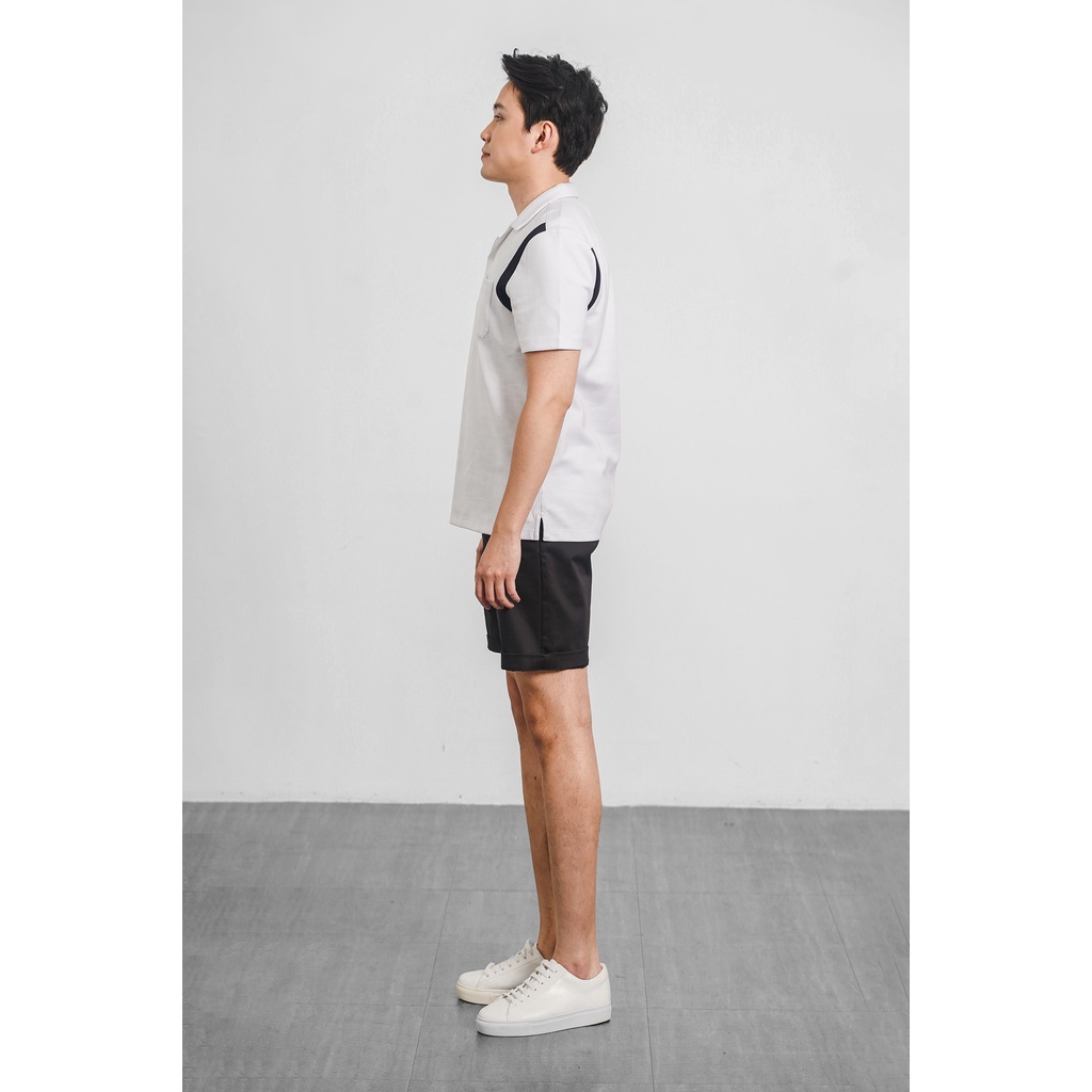 Áo Polo phối nách, túi ngực trước. REGULAR form - Routine 10S21POL018