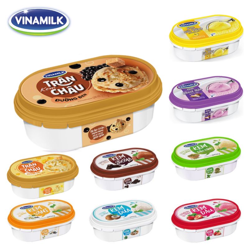 KEM HỘP 450ML VINAMILK * TẶNG BÁNH ỐC QUẾ