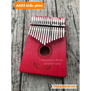 ĐÀN KALIMBA KHẮC PHÍM ARES AK03 Hồng -(CÓ VIDEO)
