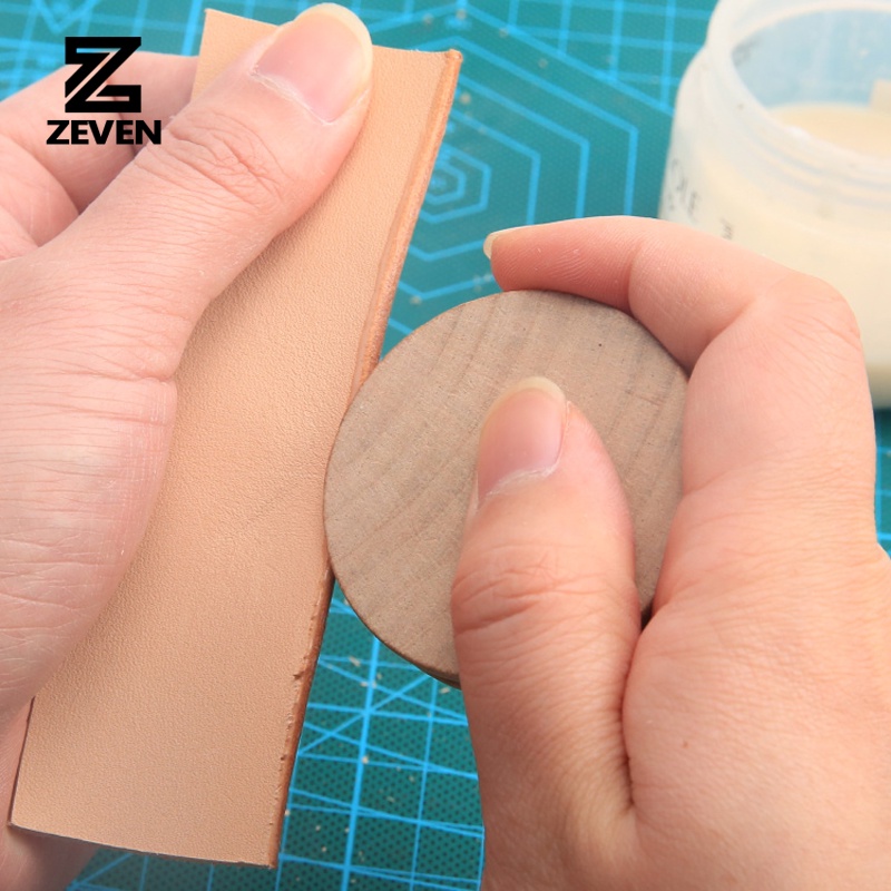 Dụng Cụ Đánh Bóng Đồ Da Hình Tròn Bằng Gỗ Tiện Dụng DIY