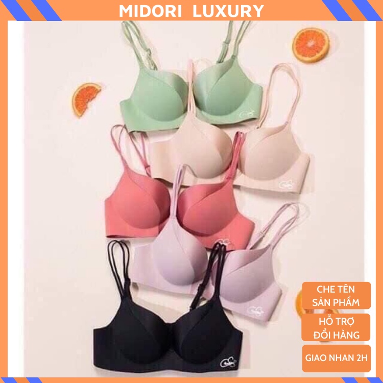 Áo lót nữ Su phối lụa trơn Nâng đẩy MIDORI, tạo khe cực xinh