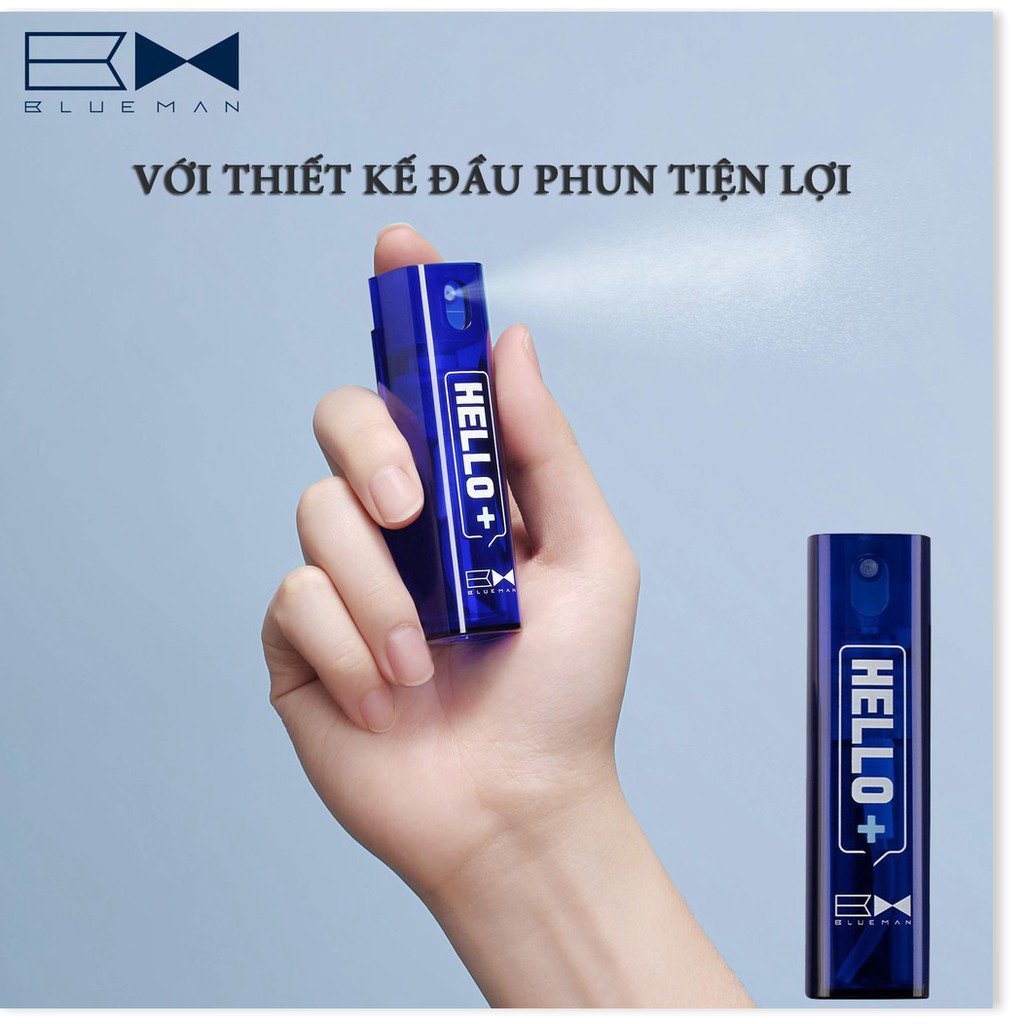 [CHÍNH HÃNG] Xịt Thơm Miệng BLUEMAN Giúp Diệt Khuẩn Và Ngăn Ngừa Mùi Hôi Miệng HƯƠNG BẠC HÀ BLUEMAN 10ml