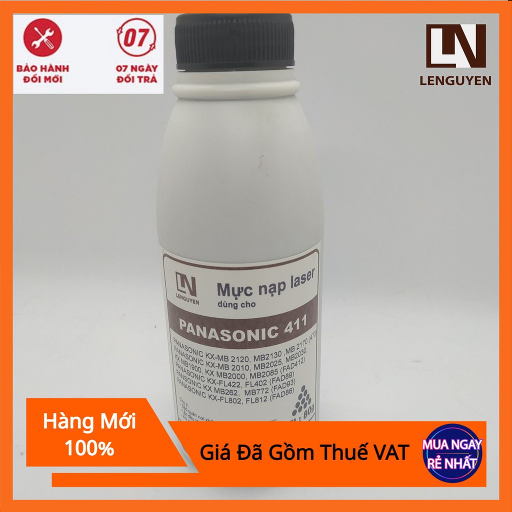 Mực Nạp, Mực đổ Panasonic 411, 472, 88, 92, 85 cho máy Fax KX-MB2120, 2130, 2170, 2025, 2030, 1900, 2085, FL402, FL422,.