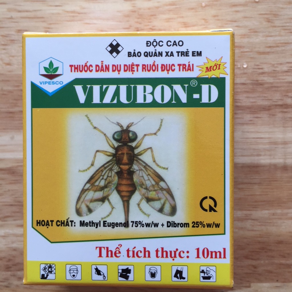Thuốc Dẫn Dụ Diệt Ruồi Vàng Đục Trái VIZUBON - D