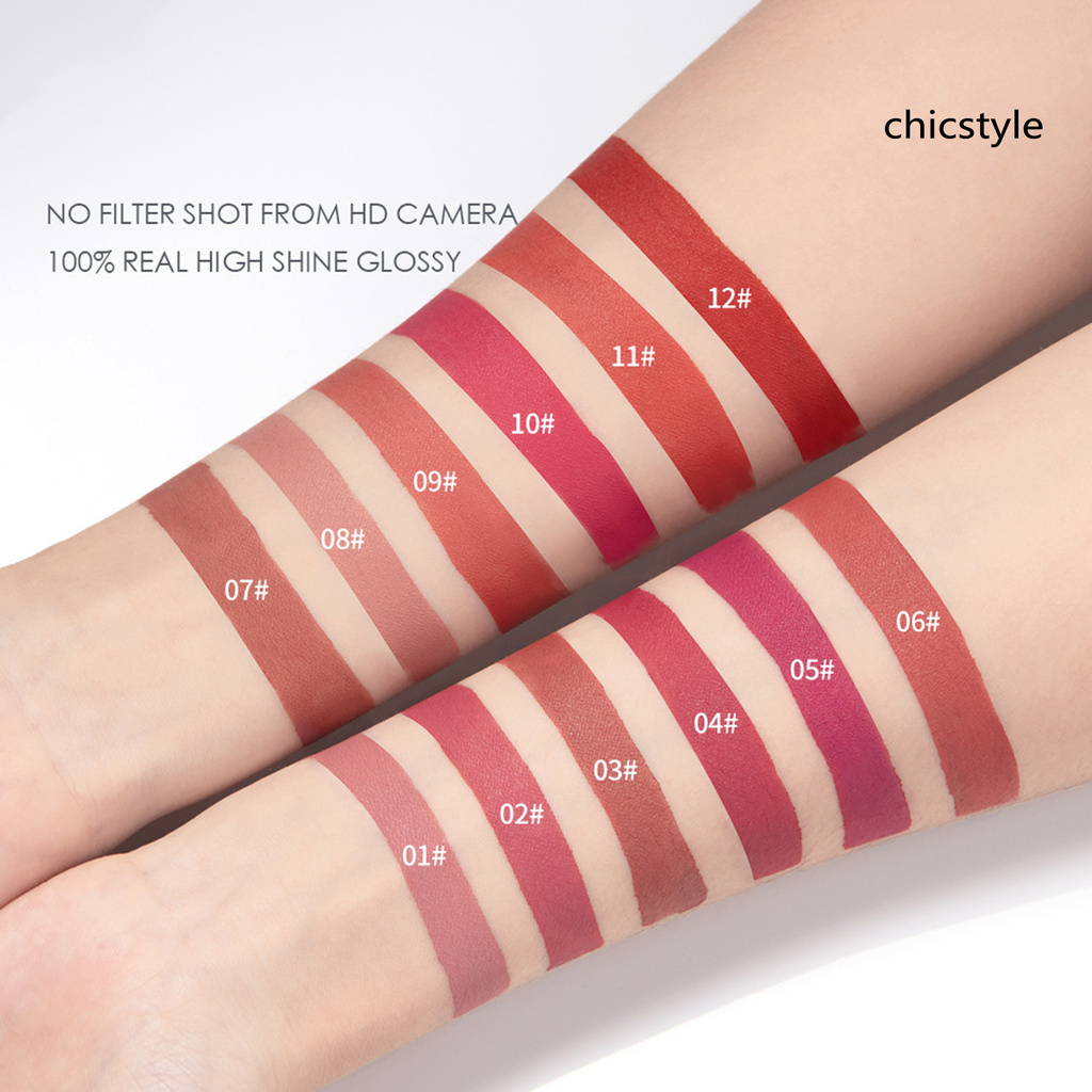 (Hàng Mới Về) Son Kem Màu Nhung Lì Không Thấm Nước Lâu Trôi Cho Nữ | BigBuy360 - bigbuy360.vn