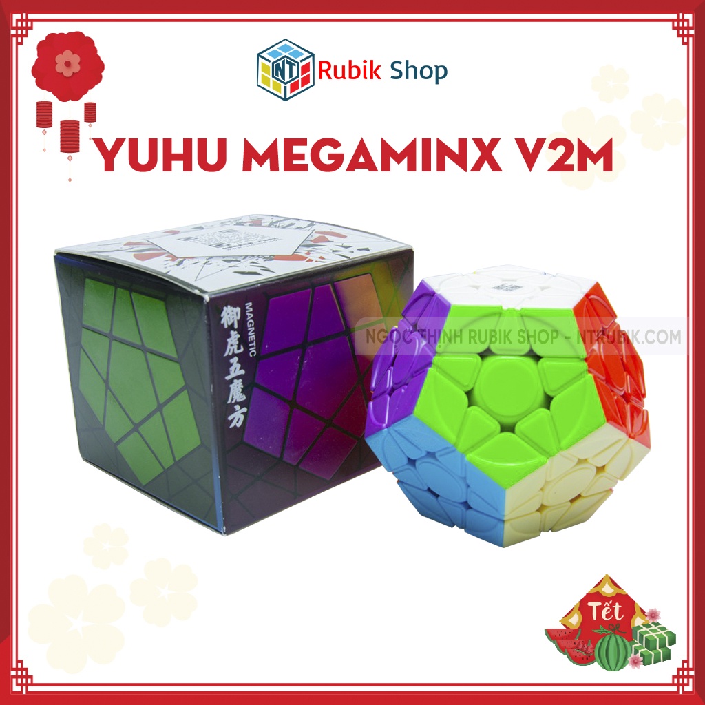 Rubik biến thể 12 mặt YongJun Yuhu Megaminx V2 Magetic Stickerless (Hãng Mod M)