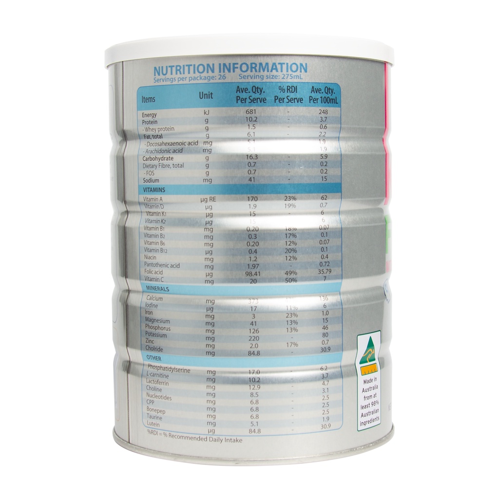 Sữa Bột Hoàng Gia Úc Royal Ausnz Kids Pro+ Formula With Lactoferrin Bổ Sung Dưỡng Chất Cho Trẻ Từ 3 Tuổi 900g