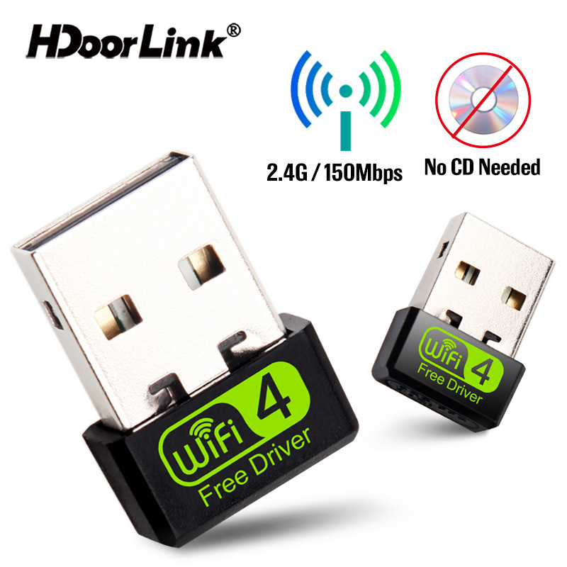 Đầu chuyển đổi WiFi HdoorLink mini không dây USB 2.0 thu phát mạng thẻ thumbnail