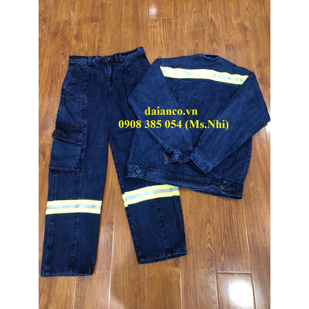 Đồng Phục điện lực theo tiêu chuẩn may kèm dây phản quang hỗ trợ sáng - Đủ size ( Kèm hình thật)