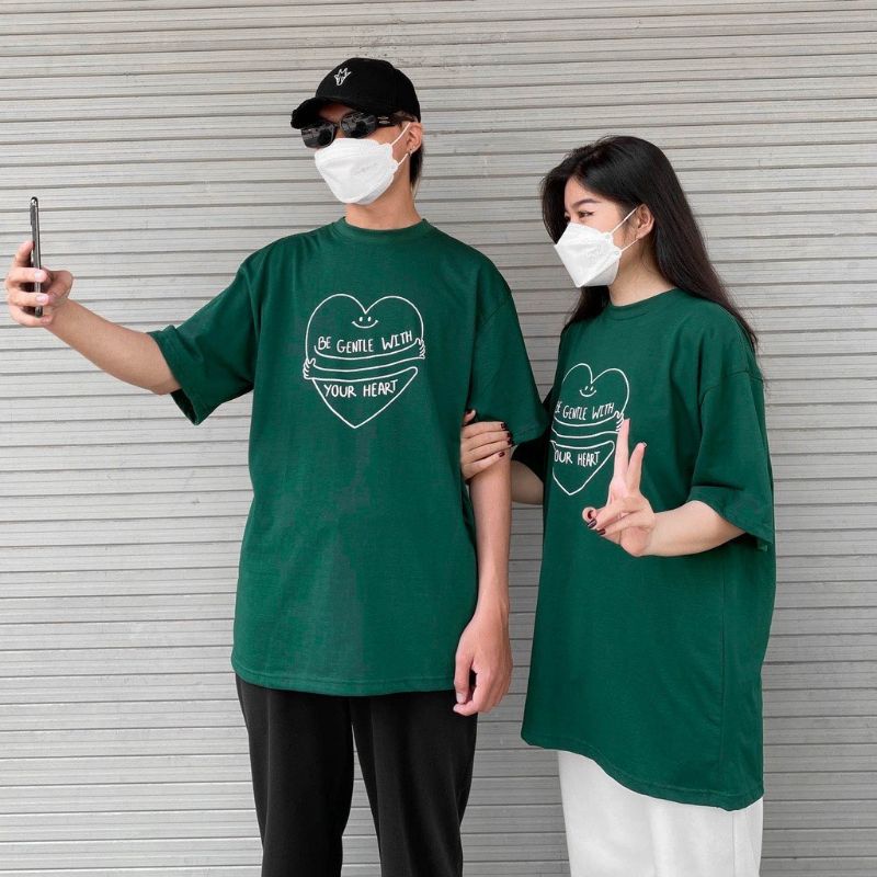 Áo thun tay lỡ Có sizeunisex Your Heart