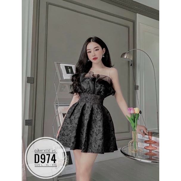 Bigsize Đầm xoè 2 dây 55-95kg