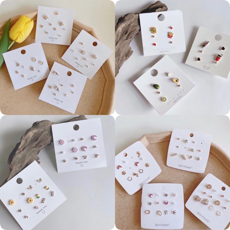 (NHIỀU MẪU)- SET bông tai các mẫu xinh xắn