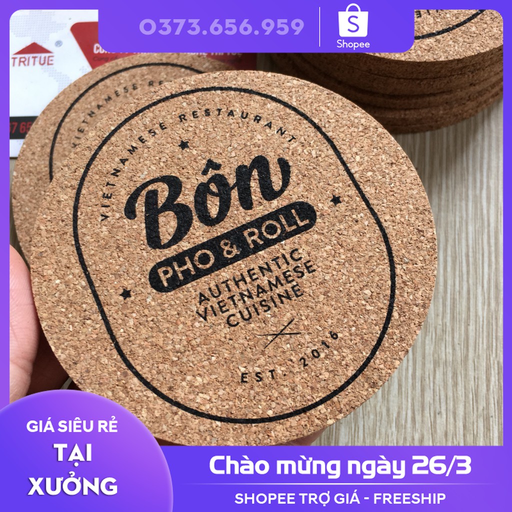 công ty chuyên sản xuất đế lót cốc gỗ ép [LÓT CỐC]