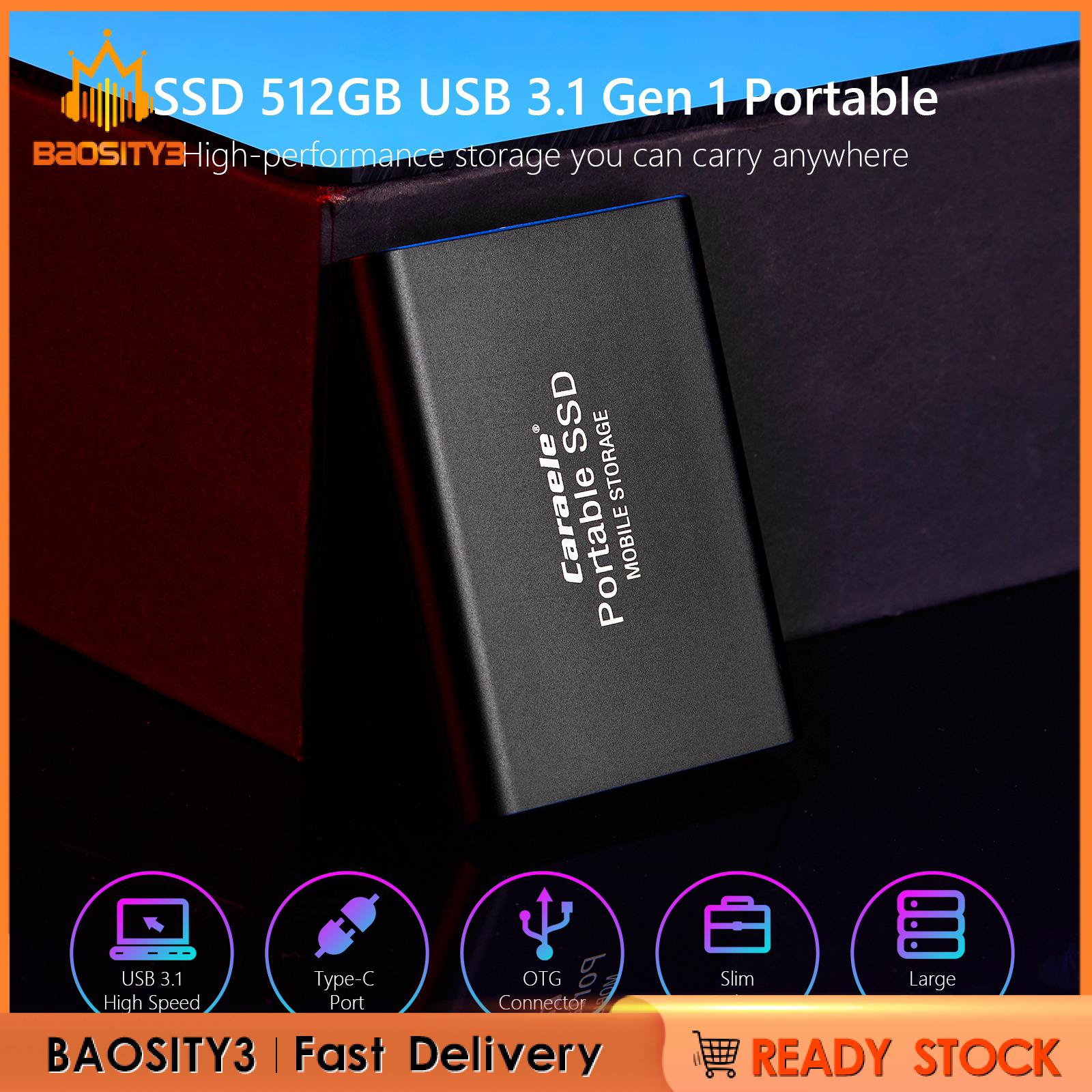 Ổ Cứng Di Động Usb 3.0 500gb Ssd Usb 3.1 Gen-1 | BigBuy360 - bigbuy360.vn