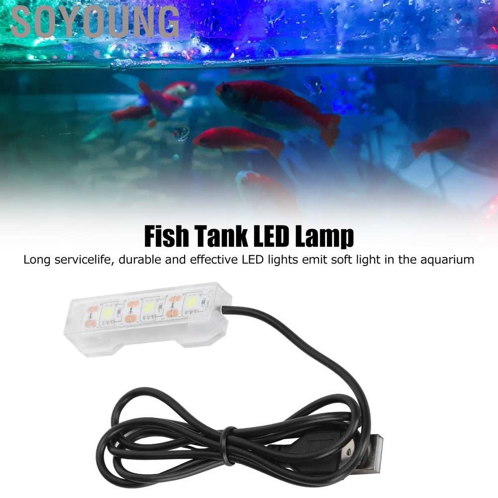 Đèn Chiếu Sáng Bể Cá Sạc Usb Tiện Dụng