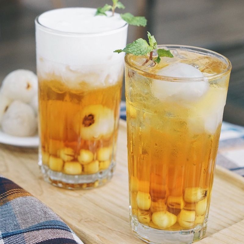 Hạt sen nước đường NIF 560g đóng lon