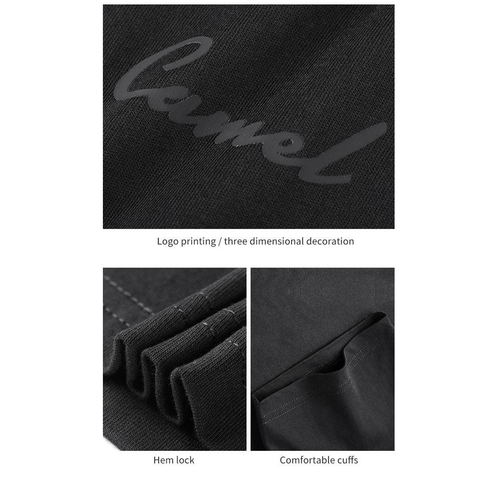 Áo thun thể thao CAMEL vải cotton dáng rộng thông thoáng thời trang cho nữ