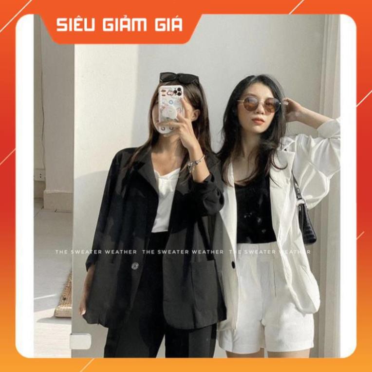 Áo Vest Trơn Voan Mỏng- Áo Blazer Voan Dài Tay M855 -Teen 888