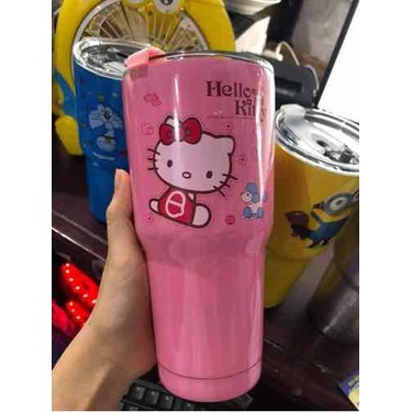 Cốc giữ nhiệt, Ly giữ nhiệt inox (900ml) kèm 2 ống hút KHÔNG KÈM TÚI (Giao màu ngẫu nhiên)
