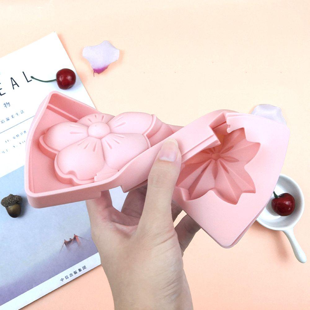 Khuôn Làm Kem Que 3D DIY Bằng Silica Gel Bền Bỉ Dành Cho Nhà Bếp
