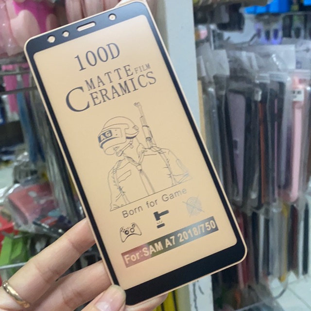 Cường lực nhám Samsung A7 2018 dẻo chống vân tay chống mẻ cạnh