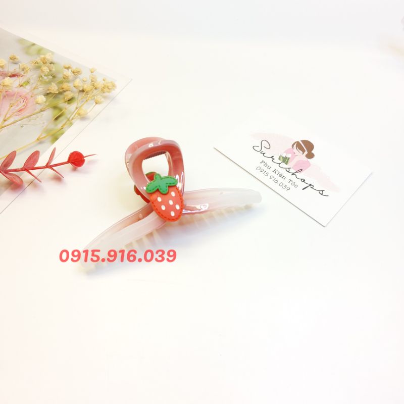 Kẹp tóc càng cua loại lớn, kẹp tóc hình trái cây