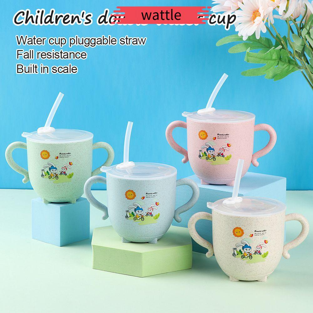 Bình sữa có ống hút chống tràn thiết kế dễ thương cho bé