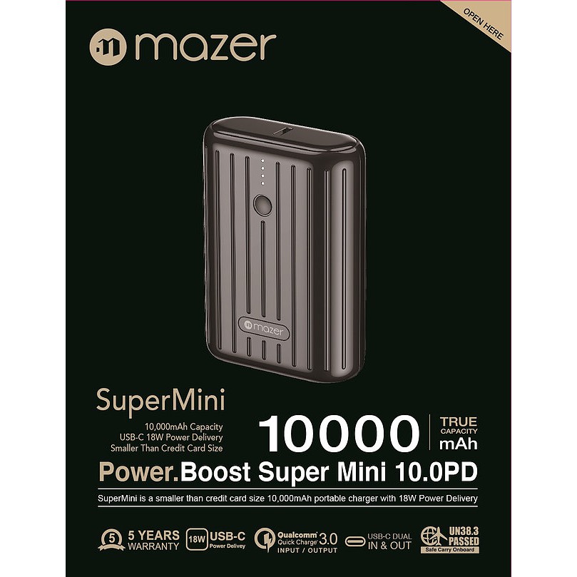 [BH 5 năm] Pin Dự Phòng MAZER Pocket Power Mini 10000mAh version 2