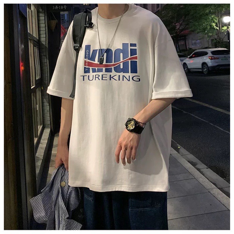 Áo phong tay lỡ in chữ KNID phong cách cách trẻ trung nam nữ mặc cực đẹp | BigBuy360 - bigbuy360.vn