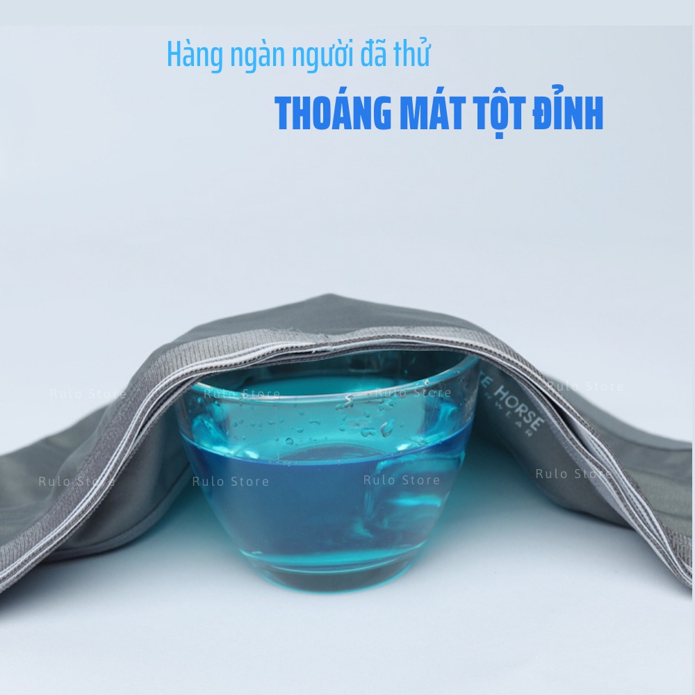Quần lót nam thun lạnh tam giác cao cấp thông hơi cạp nhỏ co giãn mềm mại WHITE HORSE - WH034