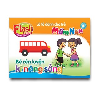 Flash Card song ngữ Anh Việt – Lô tô cho trẻ mầm non - chủ đề: Bé rèn luyện kĩ năng sống