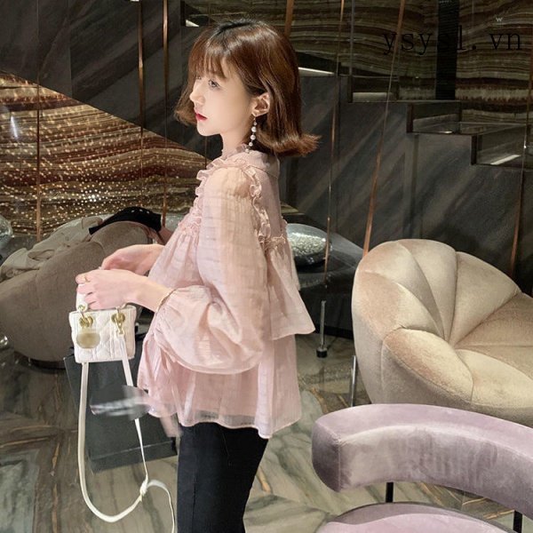 Áo Sơ Mi Tay Dài Dáng Rộng Phong Cách Phương Tây Thời Trang Mùa Xuân Phong Cách Hàn Quốc 2022