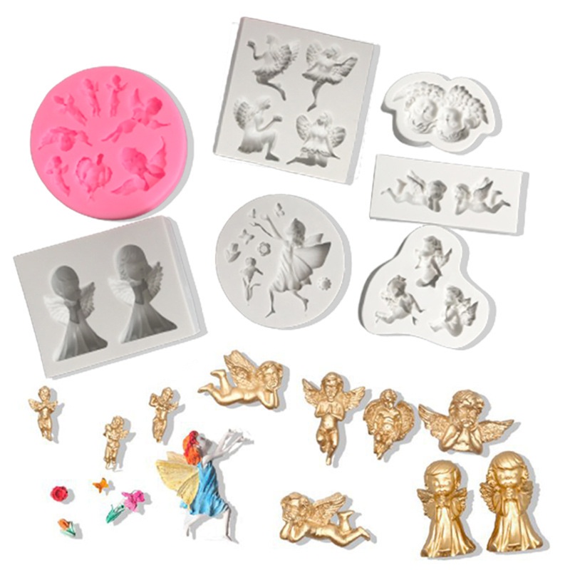 Khuôn Silicone Làm Bánh Hình Thiên Thần