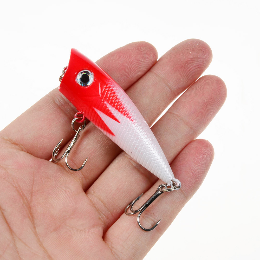 Mồi câu cá giả bằng nhựa 5 màu sắc tùy chọn 6cm/ 6.5g