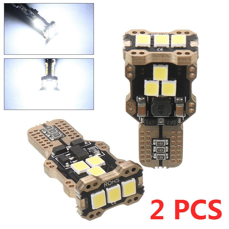 Set 2 Đèn LED T16 T15 W16W 2835 9-SMD 6000K Canbus 921 912 12V Ánh Sáng Trắng Dành Cho Ô Tô