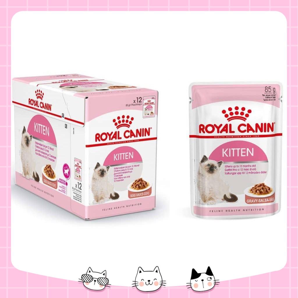 Pate Royal Canin Kitten thức ăn cho mèo con 4-12 tháng 85Gr