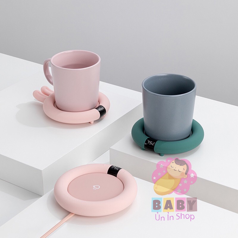 ĐẾ HÂM NÓNG ĐỒ UỐNG HỒNG TAI THỎ - BẢO HÀNH 6 THÁNG CHÍNH HÃNG