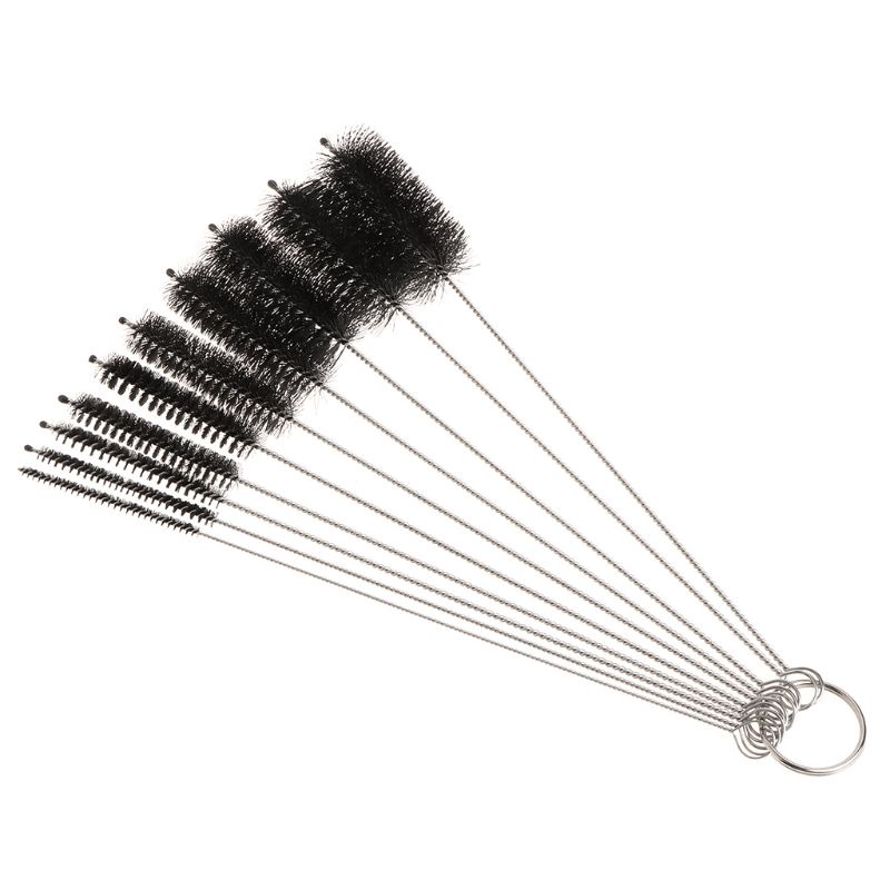 Bộ 10 Cọ Vệ Sinh Ống Nước/Lọ Thủy Tinh/Bàn Phím/Hộp Đựng Tiện Dụng