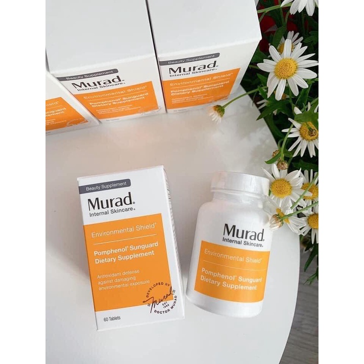 Viên Uống Chống Nắng Murad Chiết Xuất Từ Quả Lựu Pomphenol Sunguard Dietary Supplement