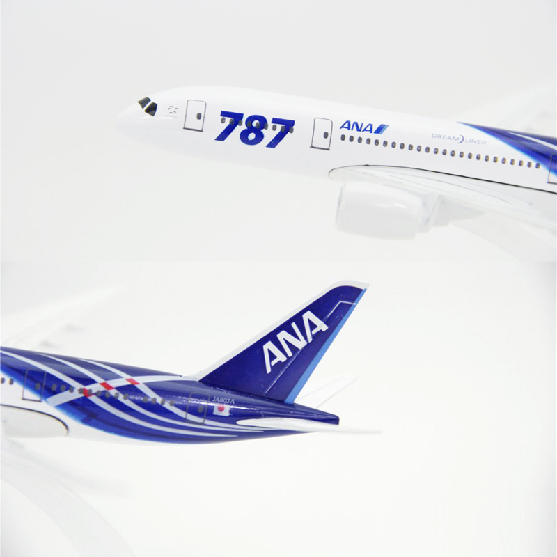 Mô hình máy bay Boeing 787 Indonesia Air Jordan Vetnam Airlines B787 Die Cast 16CM bằng hợp kim