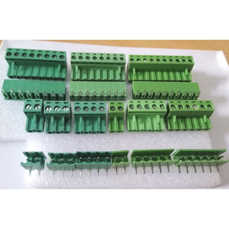 Cọc Nguồn Cầu Đấu Xanh 5.08 Pluggable Terminal Block 5.08Mm 2P - 10P