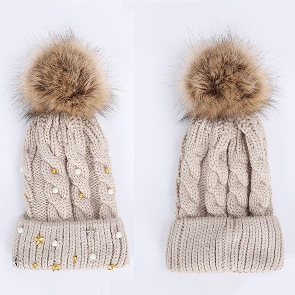 Mũ Beanie Lông Dày Dặn Giữ Ấm Mùa Đông