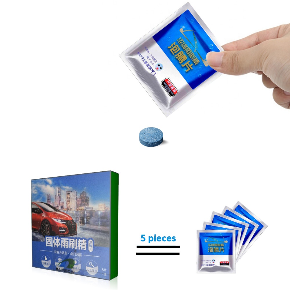 Bộ 20 Viên Sủi Bọt Vệ Sinh Kính Chắn Gió Xe Hơi (20 Cái = 80L)