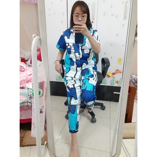 (Ngẫu nhiên) Pizama áo cộc quần dài (40~60kg)